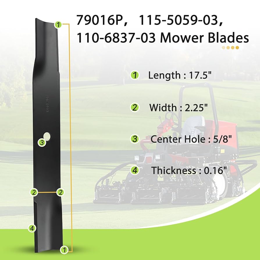 Amazon.com : 115-5059-03 mower blades Replace toro 115-5059